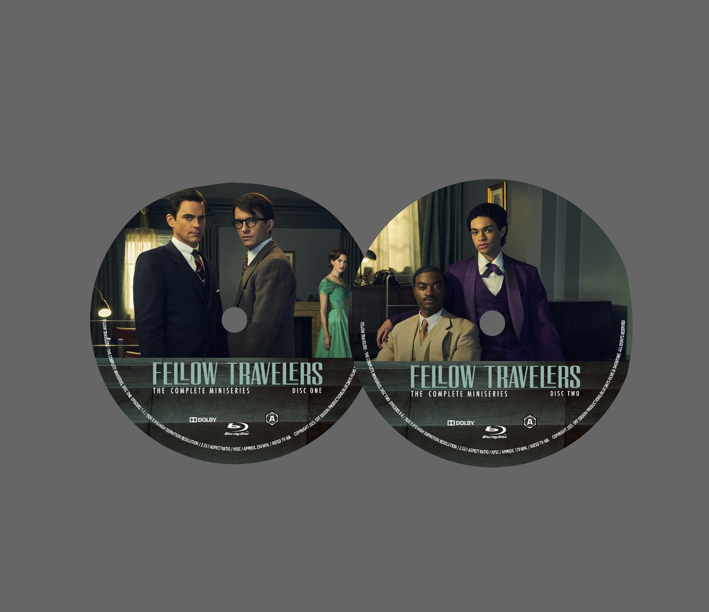 Fellow Travelers: The Complete Miniseries Bluray (2-Disc Set) | LGBT Showtime Original | All 8 Episodes