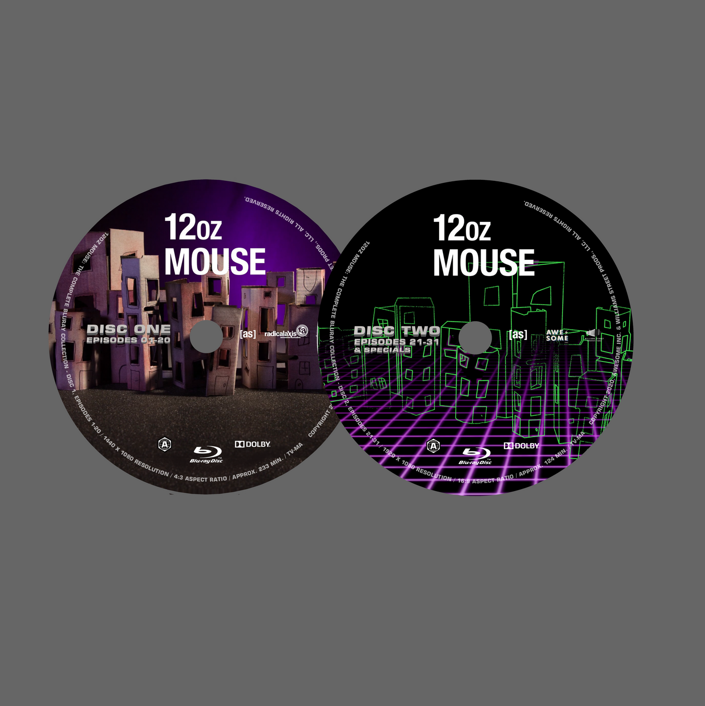 12oz. Mouse: The Complete Series Bluray (2-Disc Set) | All 3 Seasons + Specials