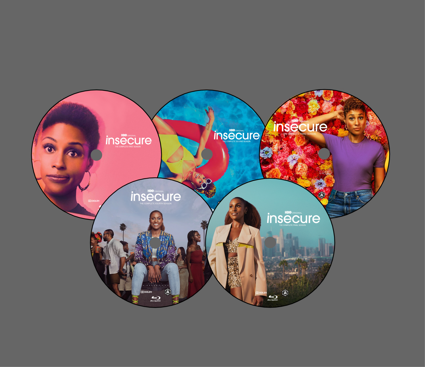 Insecure: The Complete Series Bluray (5-Disc Set) | HBO Comedy | All 44 Episodes