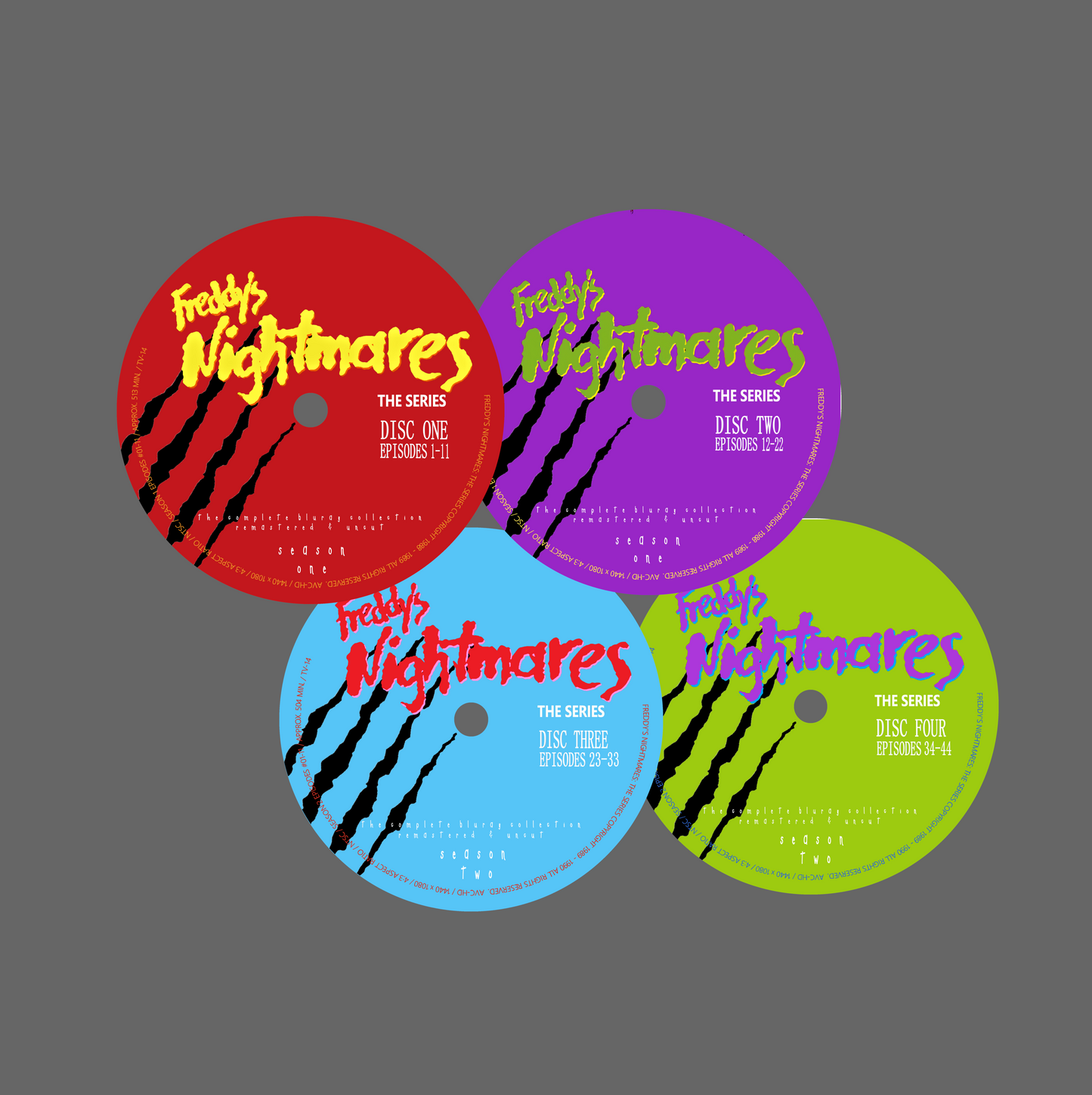 Freddy's Nightmares: The Complete Series Bluray (4-Disc Set) | New HD Transfer | All 44 Episodes