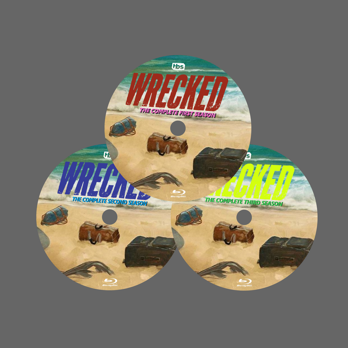 Wrecked: The Complete Series Bluray (3-Disc Set) | TBS Comedy | All 3 Seasons