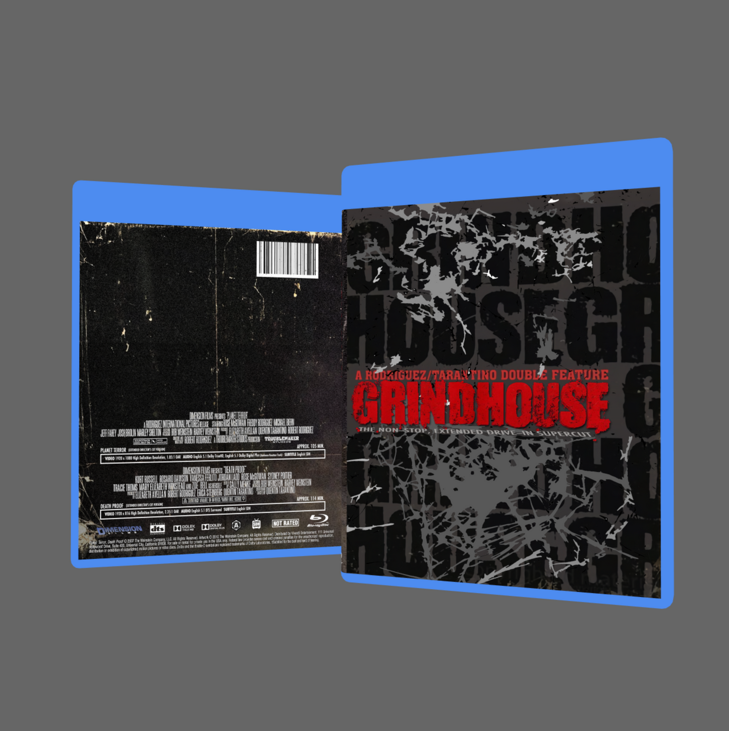 GRINDHOUSE: The Unrated Extended Supercut Bluray | Planet Terror, Death Proof